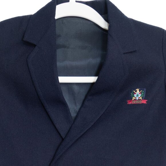 Good Lad of Philadelphia Size 5 Kids Navy Blue Blazer W/ Gold Buttons & Embroide - Picture 2 of 8